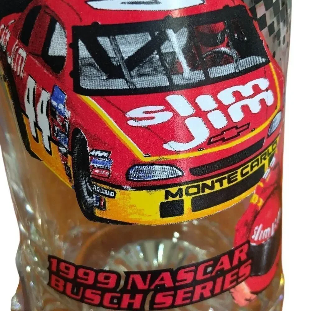 Vintage Rare Slim 1999 NASCAR BUSCH SERIES Jim Racing Team Beer Mug 24oz Heavy D